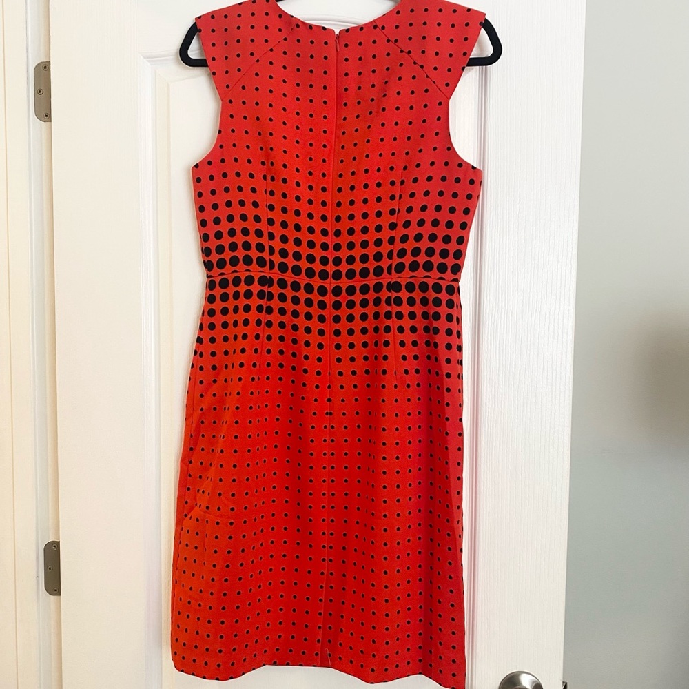J. Crew Size 6 Optic Dot Print Shift Lined Dress
